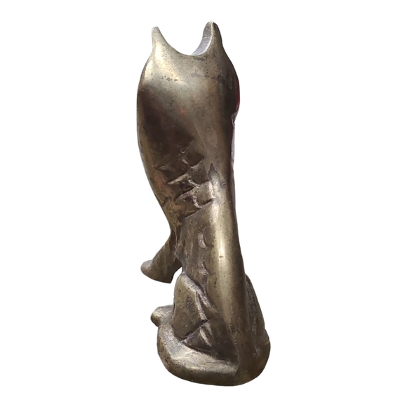 Vintage Solid Brass Collie Dog Figurine - Picture 9 of 12